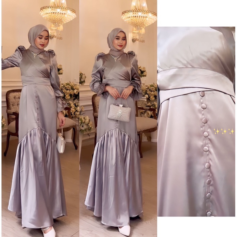 Natasha Dress Satin Premium