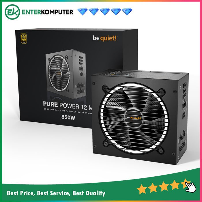 be quiet! PURE POWER 12 M 550W - Fully Modular - PCIe 5.0 - 80+ Gold