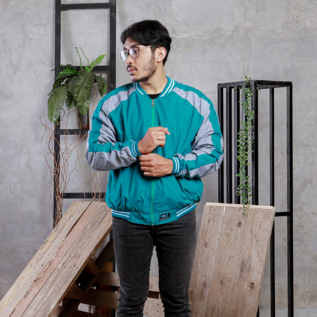 Justrue Jaket Pria Bolak Balik Jacket Bomber Pria Tosca