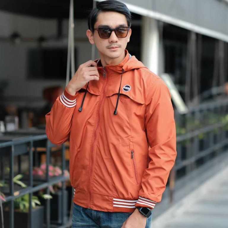 Justrue Jaket Polos Pria Casual Jacket Windreaker