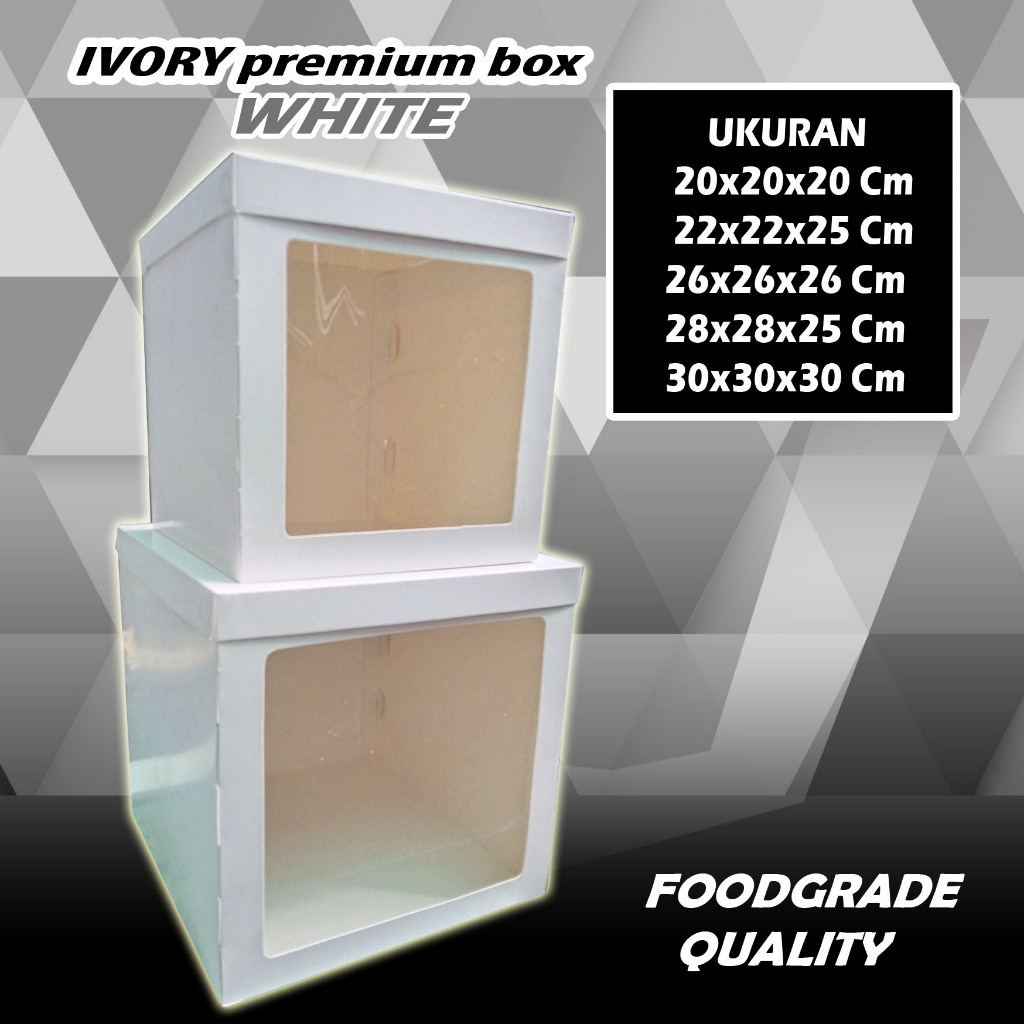 

IVORY BOX TART/HAMPERS FOODGRADE / PREMIUM DAN ELEGAN