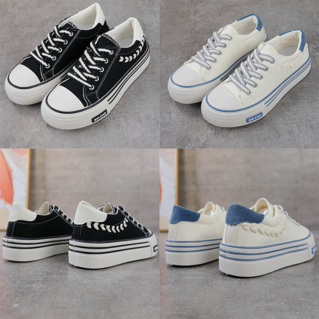 FREE KOTAK SEPATU!!! SALE!!! SEPATU WANITA CANVAS FASHION IMPORT GOOD QUALITY PREMIUM- CF02