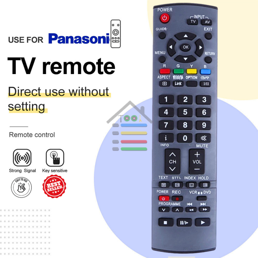 REMOTE PANASONI PNS VIERA UNIVERSAL MULTIFUNGSI SERBAGUNA LANGSUNG PAKAI