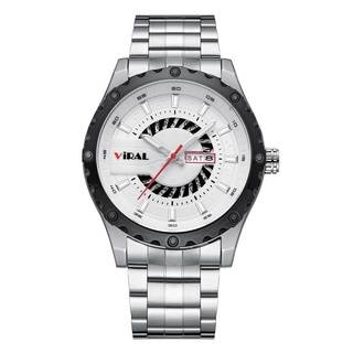 JAM TANGAN PRIA TERBARU STAINLISS STEEL VIRAL ORIGINAL V-8609 TAHAN AIR ANTI AIR