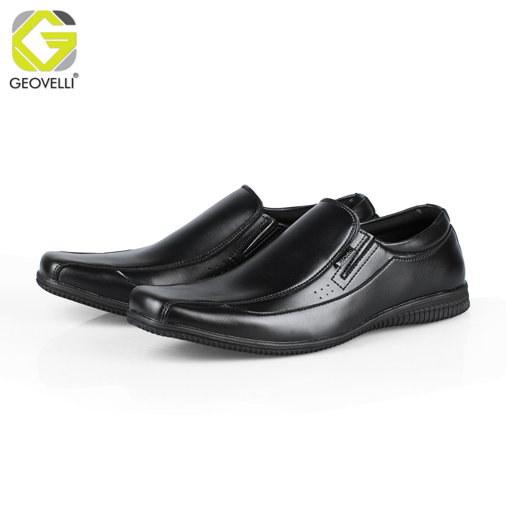 Gvl. Geovelli G-1940 Oxford Sepatu Pantofel Pria Hitam Sepatu Hitam Pria Sepatu Kulit Hitam Pria