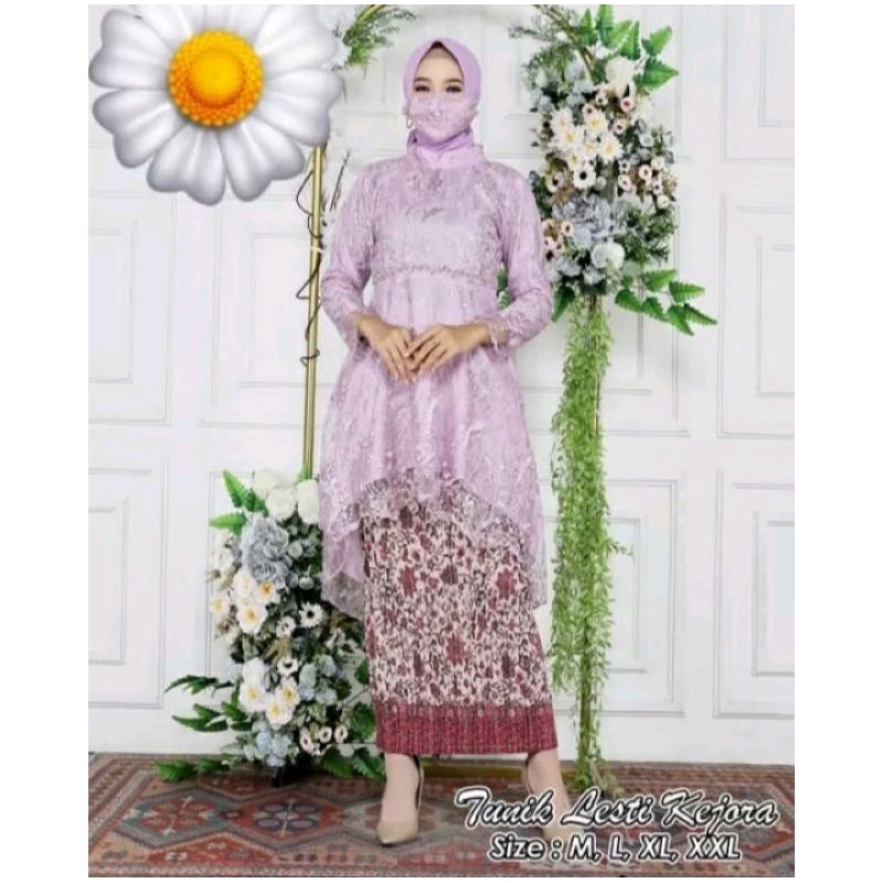 SET KEBAYA LESTI KEJORA/KEBAYA WISUDA MODERN/KEBAYA KONDANGAN SUPER MEWAH