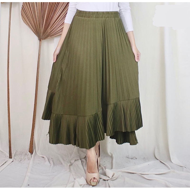 rok pleats asimetris