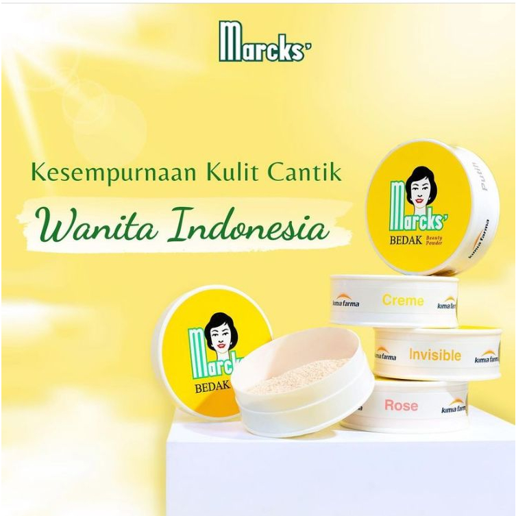 [BPOM] Marcks Bedak Tabur Classic 40gr / Marck's Bedak Tabur Wajah / Loose Powder / MYMOM