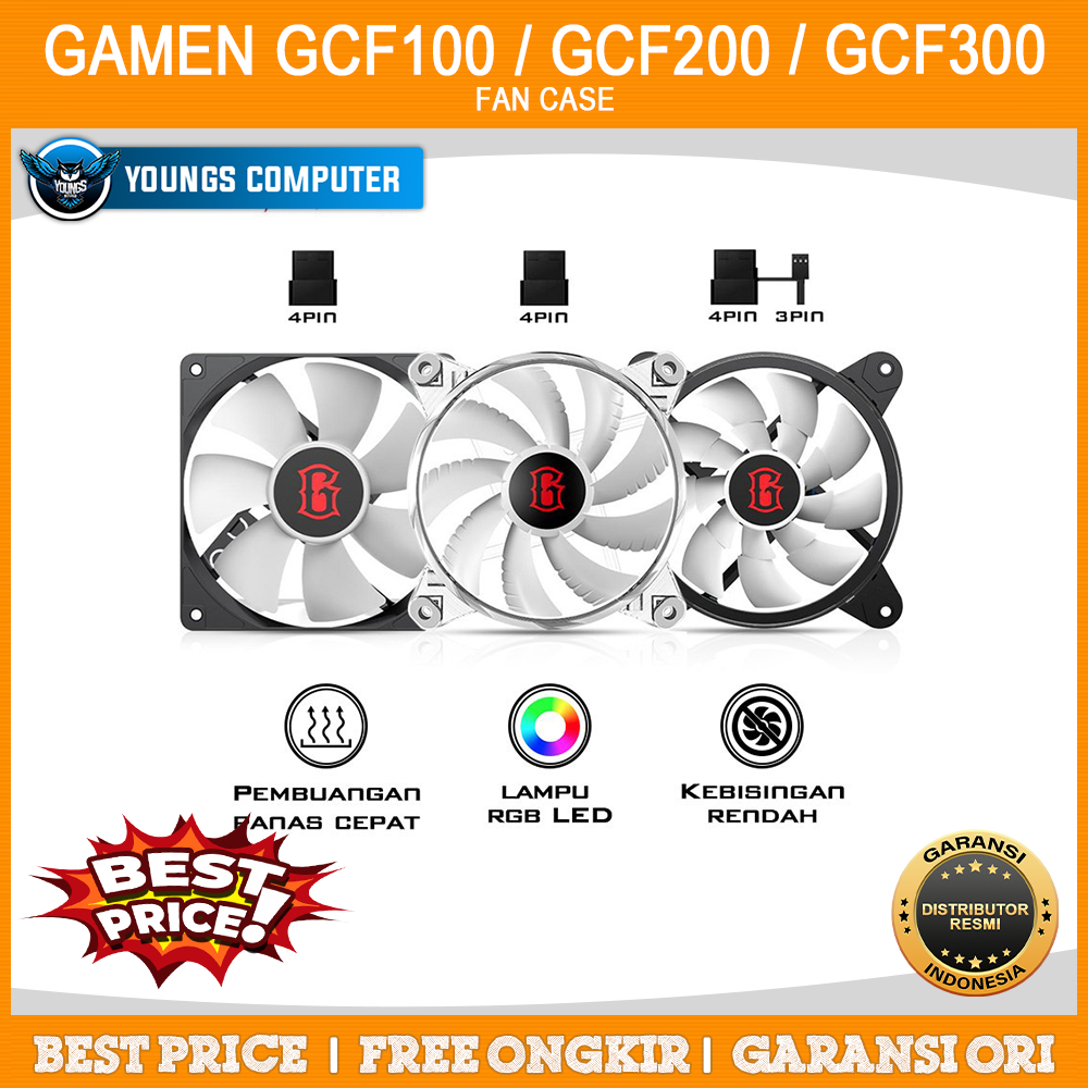 GAMEN Gaming Fan Case RGB PC GCF100 / GCF200 / GCF300 Original