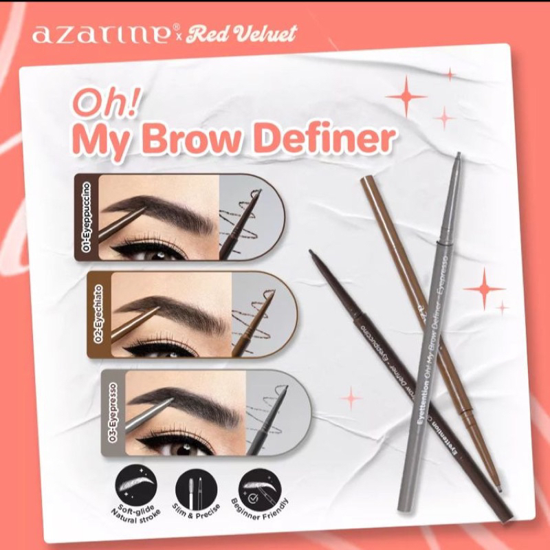 BISA COD - Azarine Oh! MY BROW DEFINER 0.06gr - PENSIL ALIS AZARINE