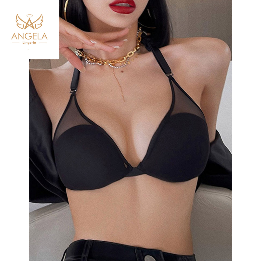 ANGELA PREMIUM JAPAN Bra BH Push Up Set No Kawat Celana Dalam Wanita Bikini Sport Beha Lingerie Korea Fashion Bralette Remaja Perempuan Sexy Pakaian Dalam COD Renang Motif Cewek Pita Bunga Murah Kezia Tali Jumbo