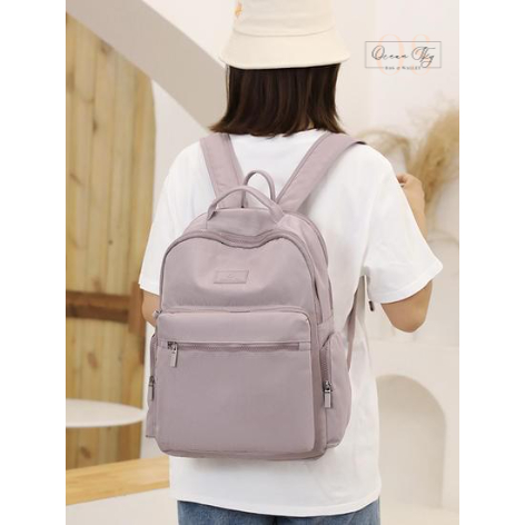 Ocean Sky - COLORFUL FOX 0459 Tas Ransel Wanita Backpack Wanita Remaja Tas Bahan Anti Air muat laptop 15inch