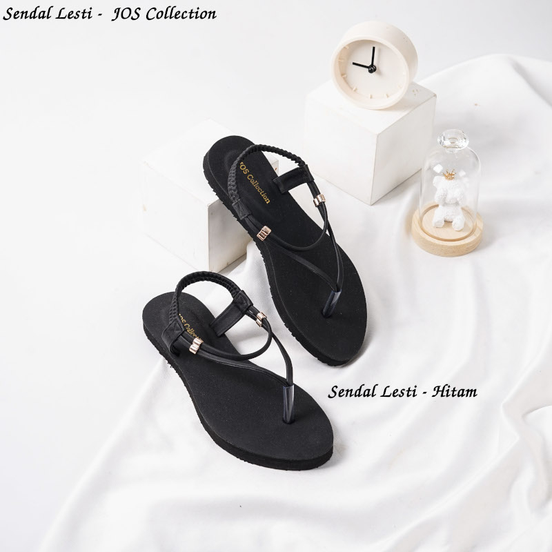 Sandal Wanita Tali Belakang Alas Karet -  Lesti by JOS Collection