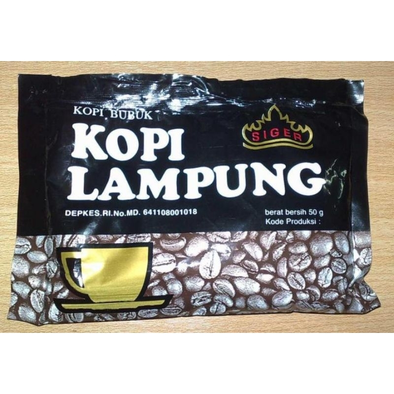 

Kopi SIGER LAMPUNG 50gr ECERAN perbungkus