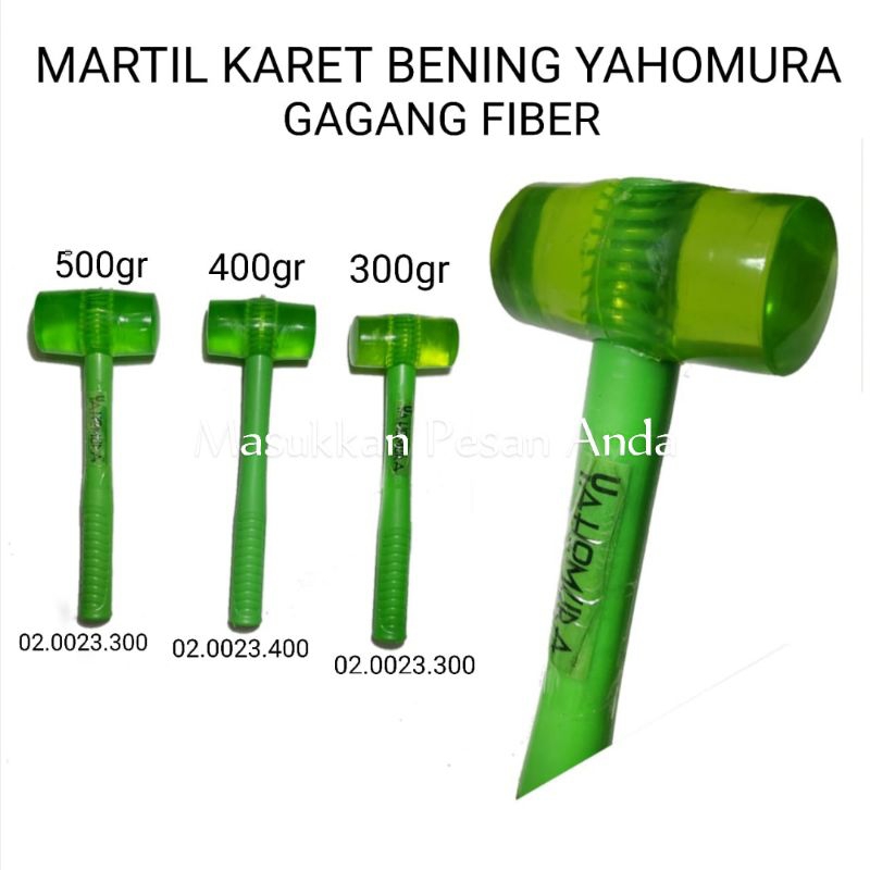 Palu karet Bening Yahomura 300gr