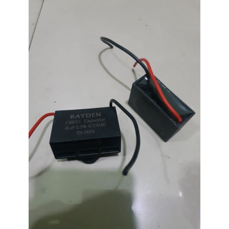 kapasitor kotak kipas angin 4 uf 450VAC / capasitor 4 mikro