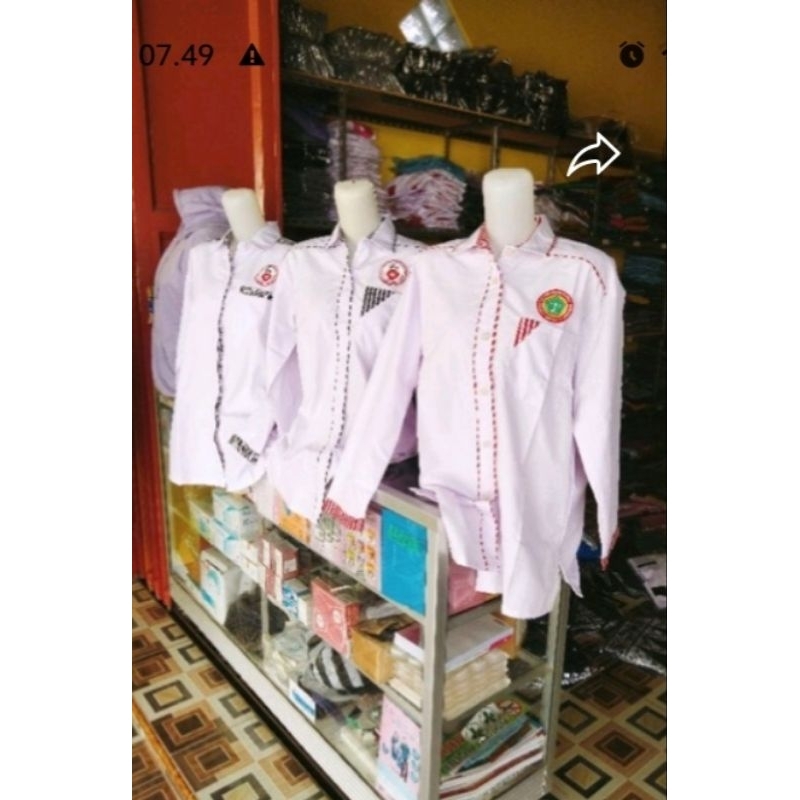 KEMEJA PUTIH PERAWAT PPNI/SERAGAM PERAWAT BORDIR NAMA