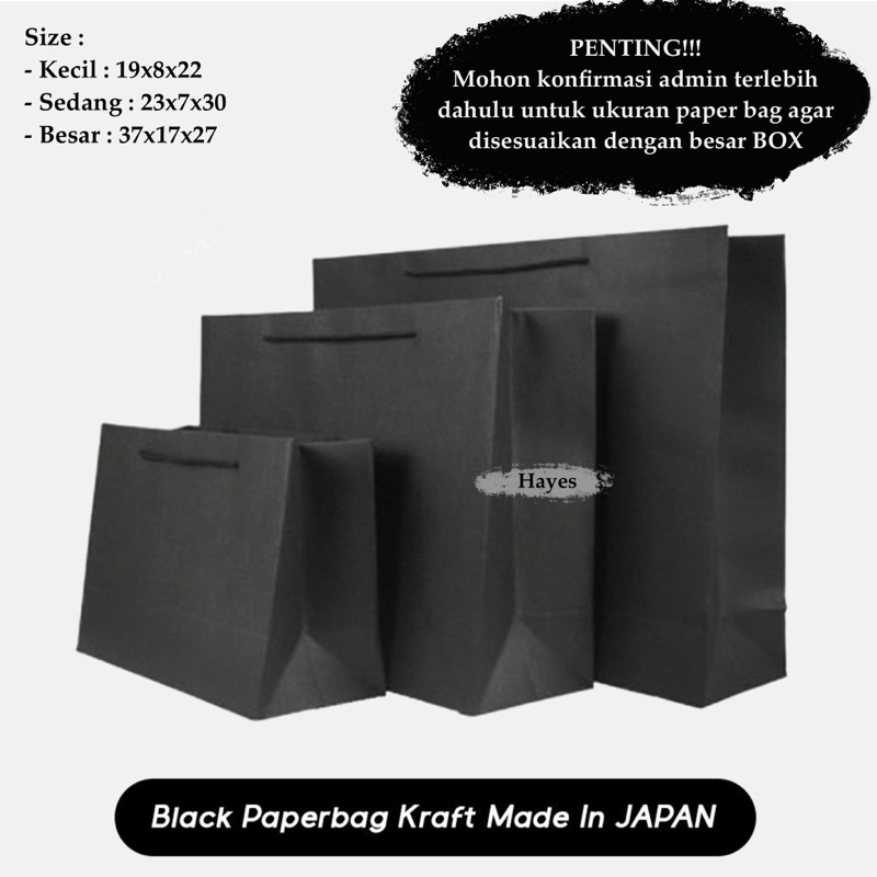 

ADD ON PAPER BAG FULL BLACK