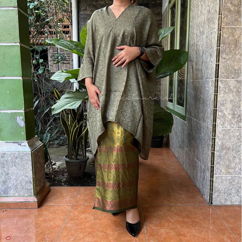 KAFTAN TUNIK ARUNA VISCOSE POLOS / BAJU KURUNG VISCOSE