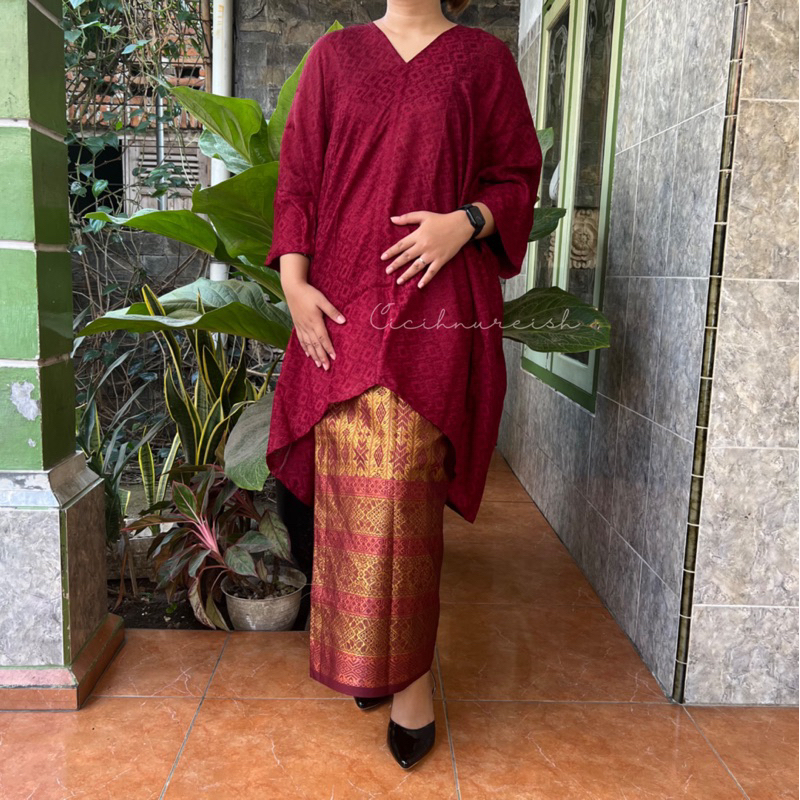 KAFTAN TUNIK ARUNA VISCOSE POLOS / BAJU KURUNG VISCOSE