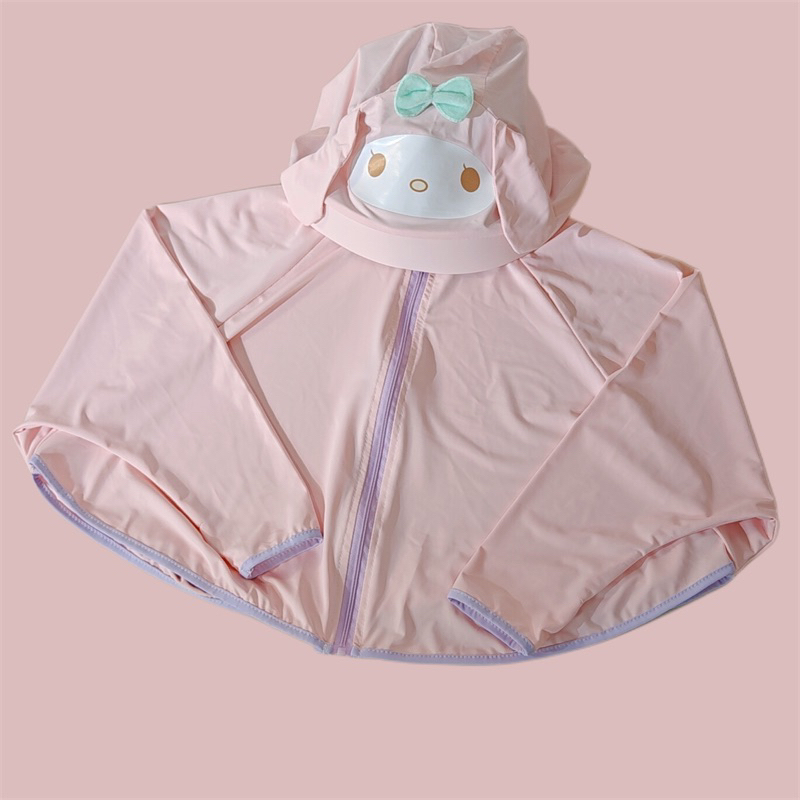 JAKET ANAK SET TOPI CINNAMOROLL KUROMI MELODY