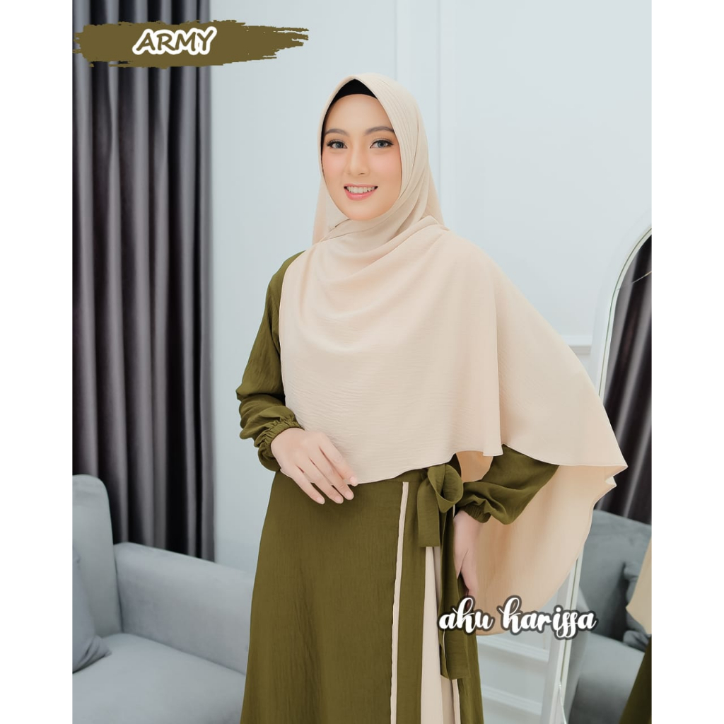 Gamis SALMA ARYANTI NIARA AKU KARISSA original produk premium hits set baju muslim size XL terbaru violita fadia KARISA AKUKARISSA
