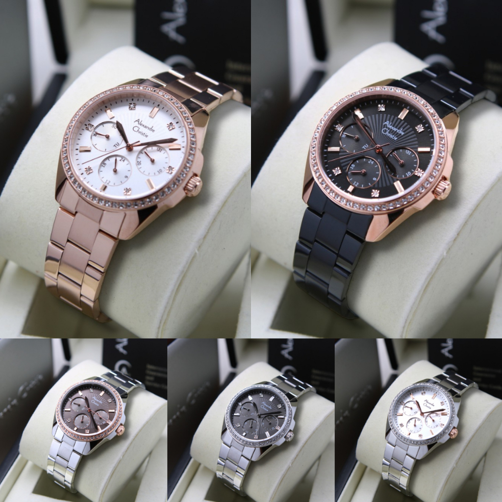 ORIGINAL Jam Tangan Wanita Alexandre Christie AC 2644/AC2644/AC 2A30/AC2A30/AC 2A33/AC2A33/AC 2A36/AC2A36/AC 2A45/AC2A45/AC 2A51/AC2A51/AC 2A52/AC2A52/AC 2A53/AC2A53/AC 2A66/AC2A66/AC 2A49/AC2A49/AC 2B09/AC2B09 Garansi Resmi 1 Tahun, Stainless