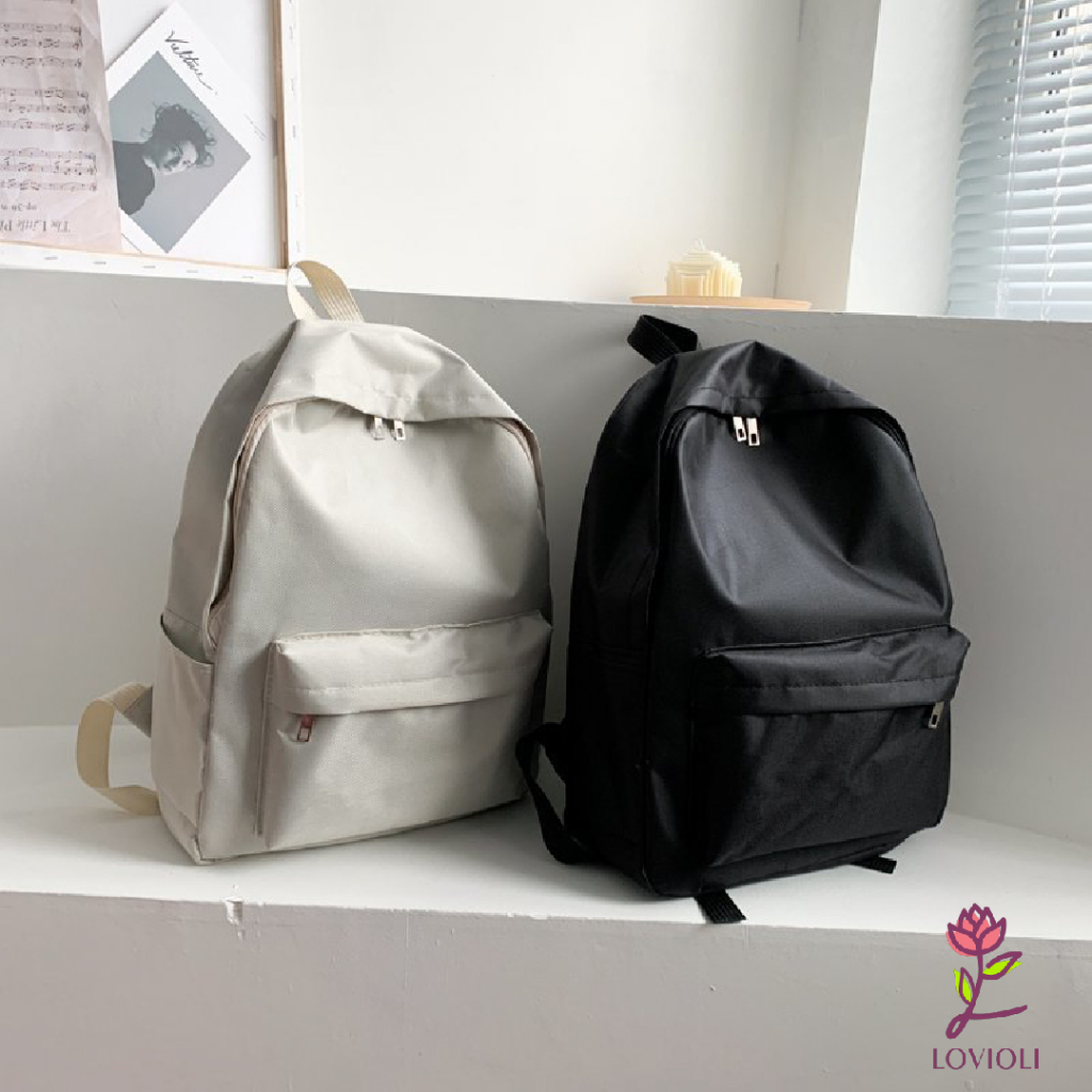 Lovioli Tas Hyo Ransel Sekolah Anak Tas Kanvas SD SMP SMA Korean Style Backpack