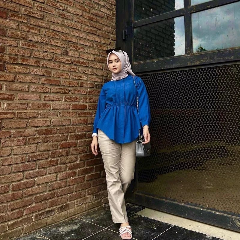 ALYA BLOUSE POPLIN KERUT DEPAN