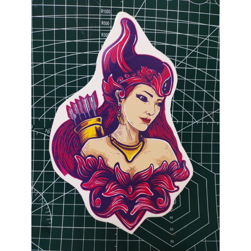 

Cetak water slide decal Japanese untuk racing motor mobil helm dll