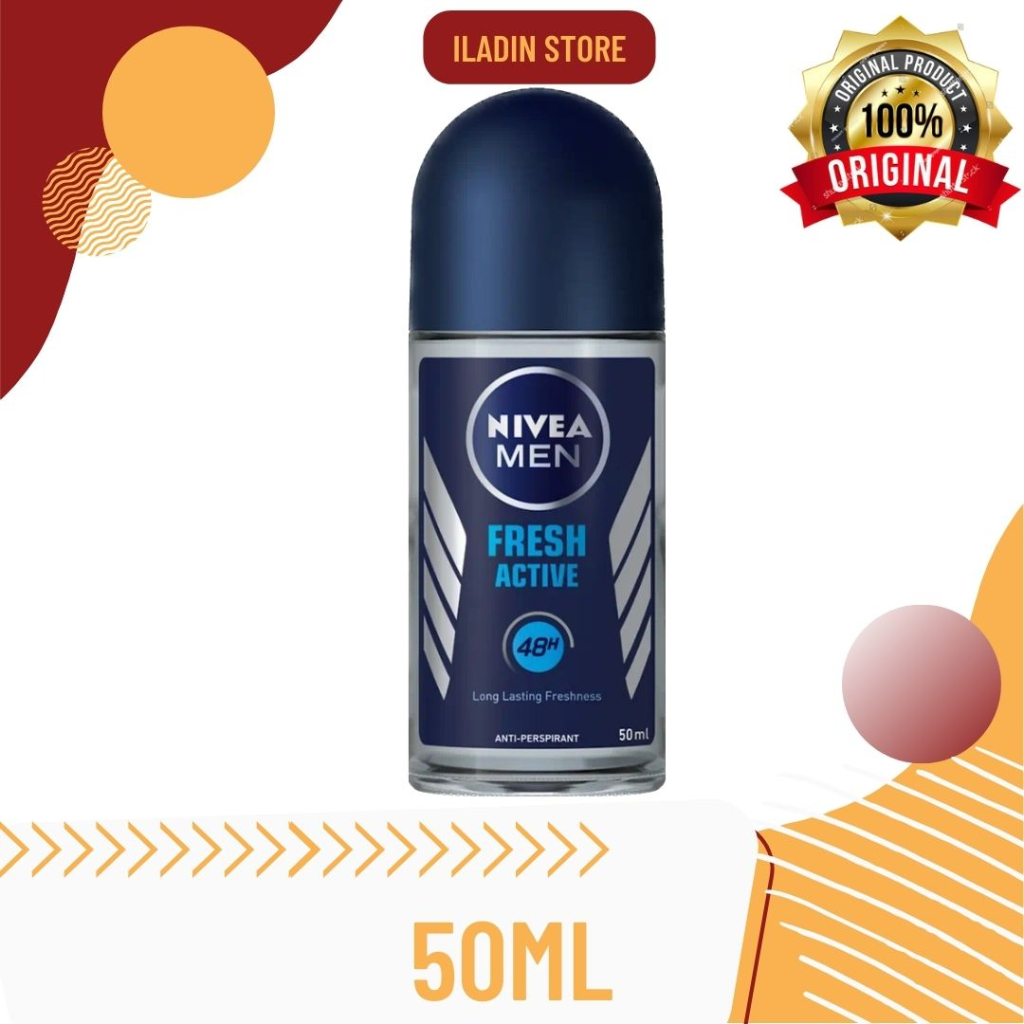 NIVEA MEN Personal Care Deodorant freh ACTIVE Roll On - 50 ml