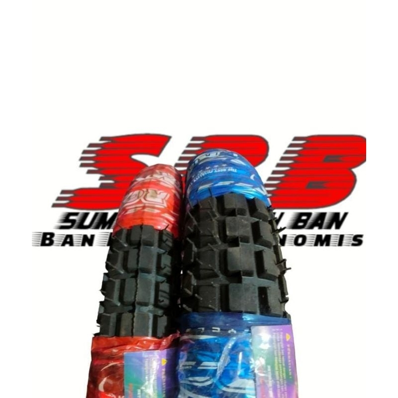 Sepasang Ban Fullpres Depan Belakang Semi Trail 250/275-17 Ring17