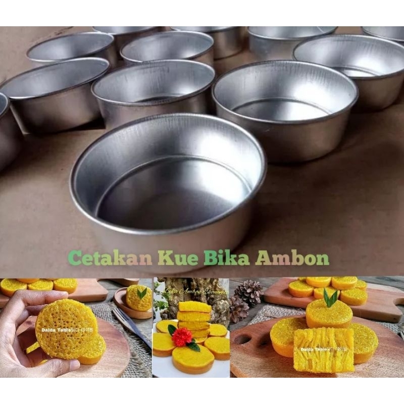 Loyang Cetakan Kue Bika Ambon Bulat Mini / Cetakan Kue Tartlet Mini