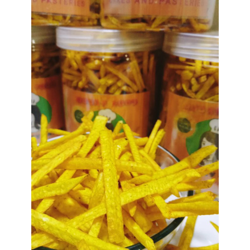 

Keripik Stick Talas 200 Gram Kemasan Toples