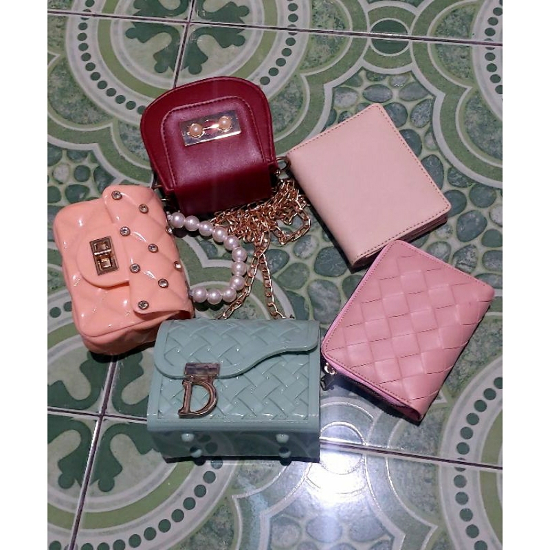 Paket usaha tas wanita selempang dompet sling bag