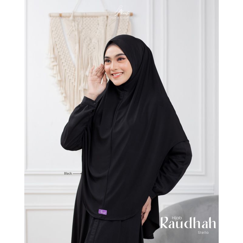 Hijab arrafi | Raudhah hijab arrafi | bergo hijab non pet arrafi