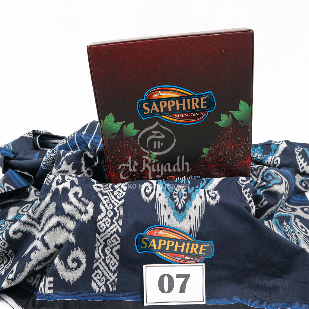 Sarung Sapphire JPTK 2W Jacquard Polos Tua Kembang 2 Warna