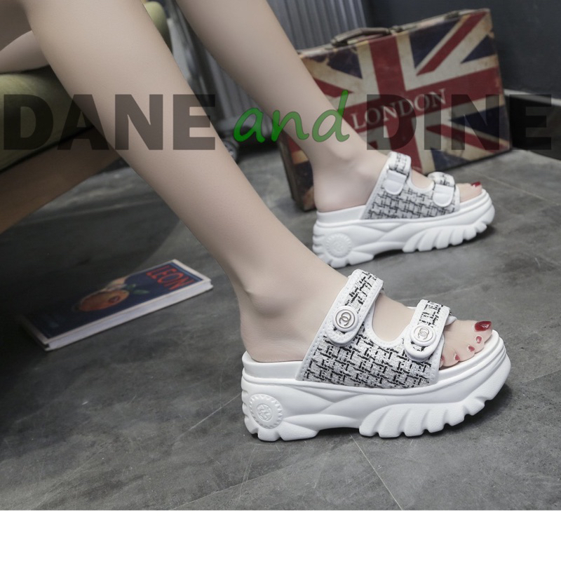 Terbaru Sandal Wedges 8 cm Wanita ORI Dane and Dine -WX1