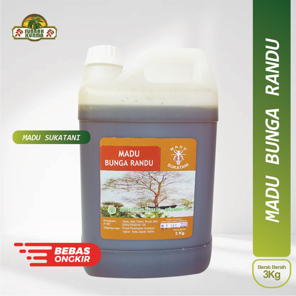 

Madu Sukatani Bunga Randu 3kg