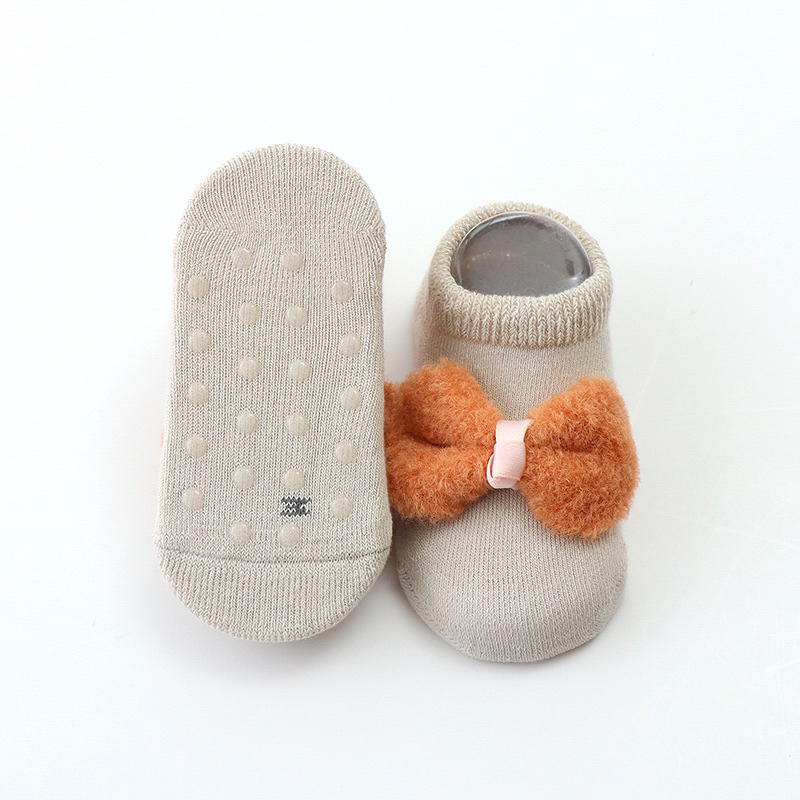 Kaos Kaki Antislip Anak Perempuan Import Model Pita Fluffy / Kids Socks