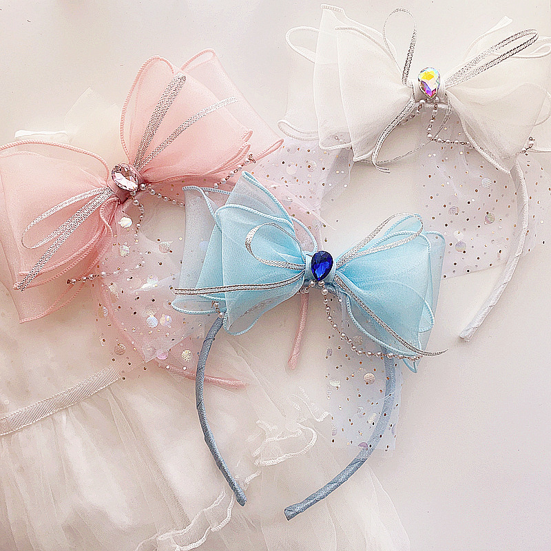 Caliloops Bando Bandana Anak Perempuan Pita Besar Korea Princess Fairy