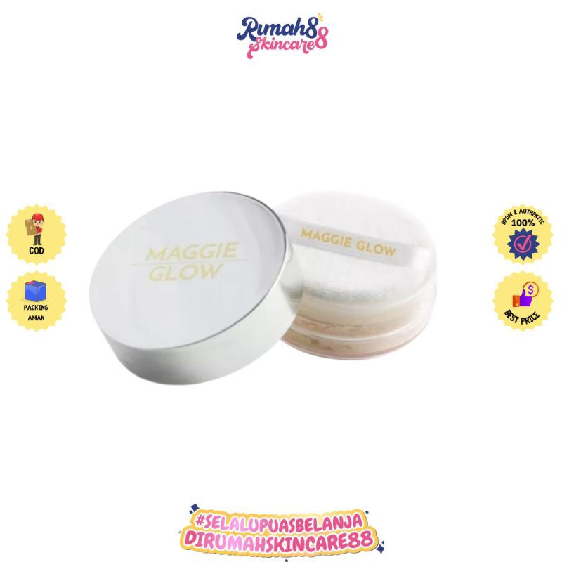 MAGGIE GLOW Acne Loose Powder / Bedak Tabur Wajah sensitif &amp; berJerawat