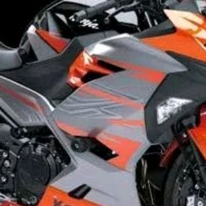 fairing atas ninja 250 fi new mdp orange original Kawasaki