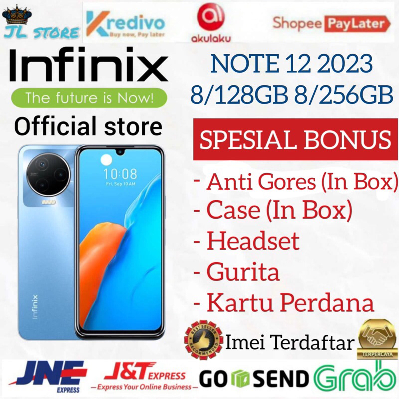 INFINIX NOTE 12 2023 8/256GB 8/128GB GARANSI RESMI INFINIX INDONESIA