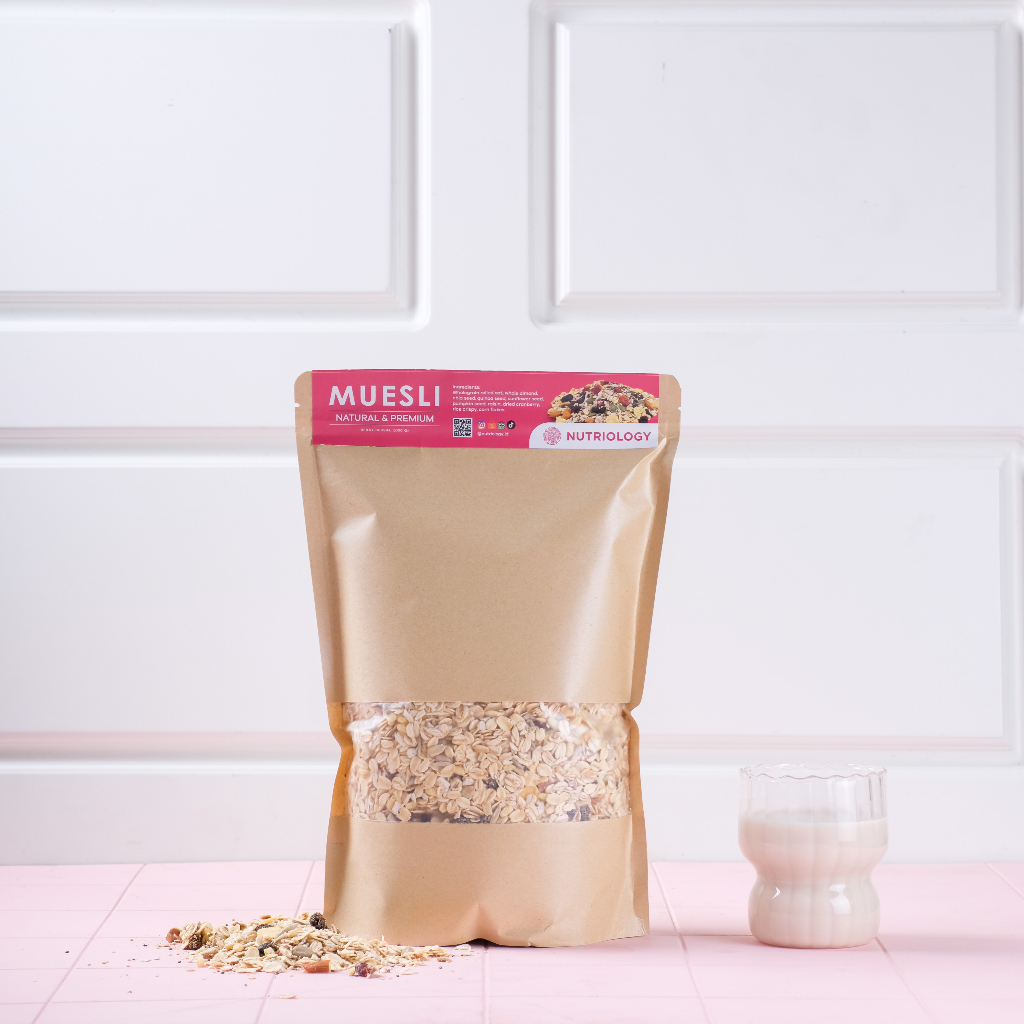 Muesli Fruit seed Nutriology 1 Kg Sereal Diet Sehat Sarapan Praktis Murah Bergizi Premium Alami Oatmeal