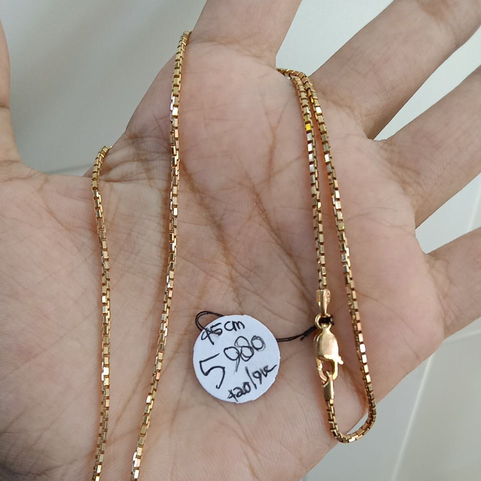 Kalung Emas Asli Model Milano Perhiasan Kadar 9K/420 Toko Emas Biduri Putra