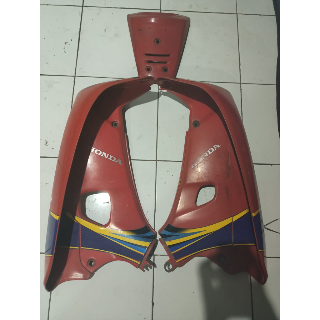 Cover sayap luar dalam plus panel dada dasi depan Honda Supra X Lama supra fit lama supra x 100 Mera