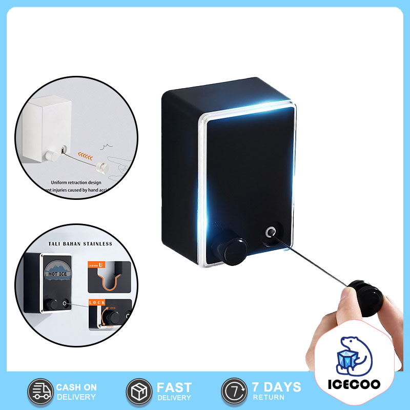 Jemuran Baju Portable/Indoor Outdoor Retractable Tali Clothesline Stainless/Tali Jemuran Pakaian 4.2