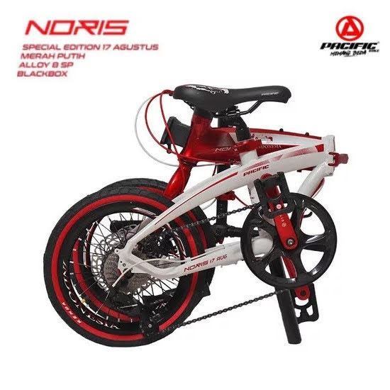 Sepeda Lipat Pasific Noris Indonesia 16 20 Inch Alloy 8 Speed