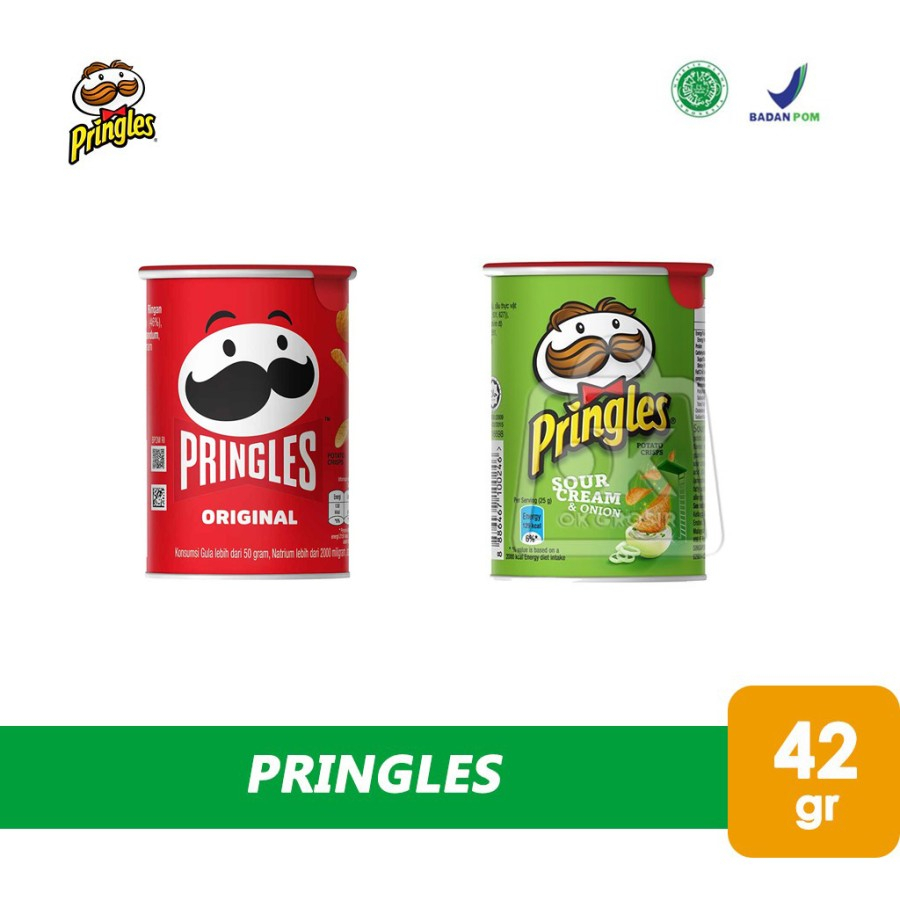 

Pringles Potato Chips Snack / Keripik Kentang (42 gr)